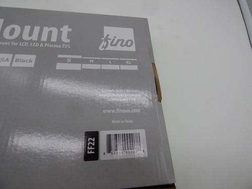 Fino AV FF22 Black 10" - 30" Super Flat Mount (small) - Picture 5 of 7