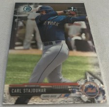 2017 Bowman Chrome Draft Baseball Carl Stajduhar New York Mets 1st Bowman BDC179