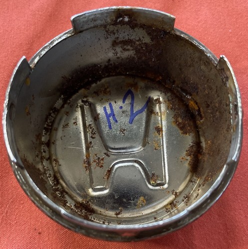 VINTAGE HONDA CIVIC CRX CENTER HUB CAP Hubcap Cover Metal 1980 1981 1982 2 1/8" - Picture 7 of 10