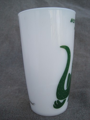 VTG 1950s-1960s MOTHER BAY STATE TRACHODON DINOSAUR GLASS SINCLAIR OIL & GAS - Picture 6 of 9