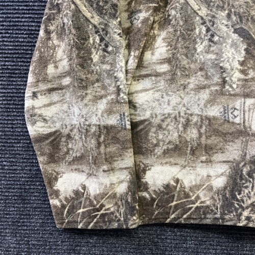 🔥Real Tree Fleece Jacket Men's 2XL Brown Camo Hunting Full Zip Thermal Outdoors - Picture 18 of 19