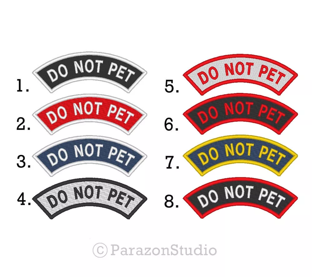 Custom service dog clearance patches