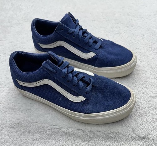 Vans Woven Check Pig’s Suede Navy Low-Top Sneakers 2024 Damen 7,5, Herren 6 - Bild 1 von 16
