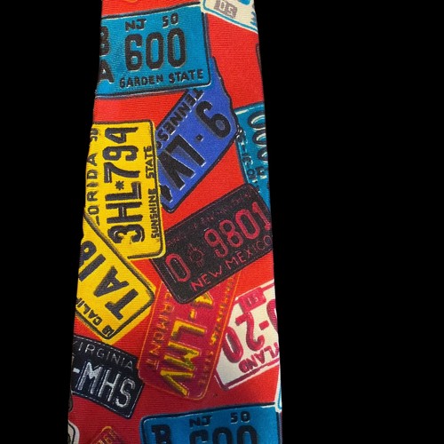 Corbata Perry Ellis Portfolio Placas para Hombre Novedad 100% Seda - Imagen 12 de 16