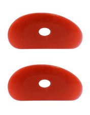 Soft Silicone Pottery Rib (Shape 2) - Ceramic Clay Sculpting Tool | 2 Pack