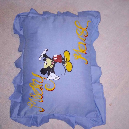 Eco Friendly Kids Baby Girl Boy Blue Pillow Cases Reusable Handmade Fabric - Picture 3 of 12