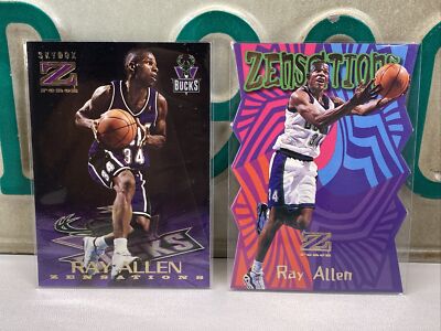 2) 1997 & 1998 SkyBox Z-Force Zensations Ray Allen Milwaukee 2) 1997 & 1998 SkyBox Z-Force Zensations Ray Allen Milwaukee