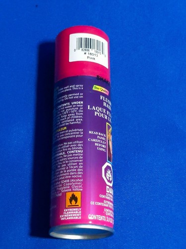 Rosa NOS Costume Halloween Spray Capelli Qualità Stella Vintage Temporaneo Fluorescente - Foto 4 di 4