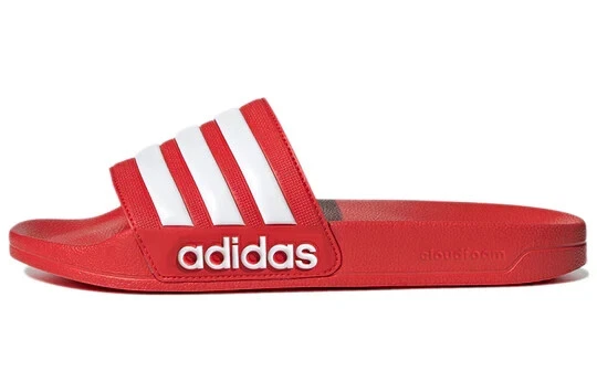 Sandali ciabatte Adidas unisex Adilette doccia ROSSO uomo 8 donna 9 nuovi con etichette
