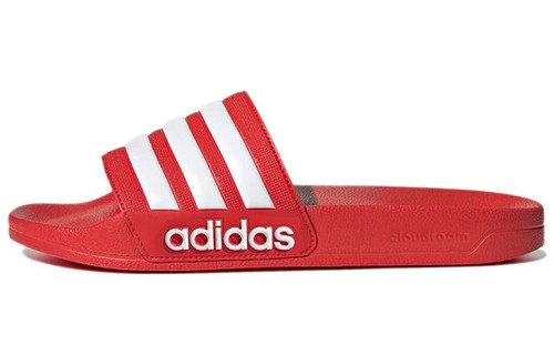 Adidas Unisex Adilette Shower Slides Sandalen Hausschuhe ROT Herren 8 Damen 9 Neu mit Etikett