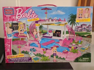 barbie mega bloks pool party