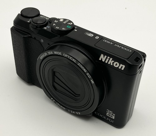 Nikon COOLPIX A900 20.0 MP Digital Camera - Black Japanese Used - Afbeelding 1 van 3