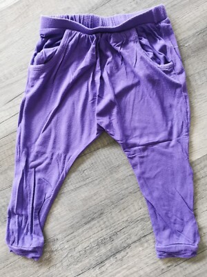 dopodopo mini Stoffhose / Haremshose - lila - Gr. 86 - Mädchen