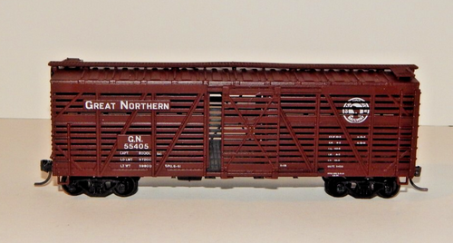 DR Athearn HO #1771 Great Northern 40' Stockcar #55405 Assembled Kit Kadees Used - Picture 2 of 7