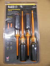 Klein Tools 33734INS 4-Piece Slim-Tip Insulated Screwdriver Set