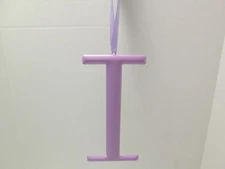 Initial Wall Hanger, Letter "I" by Mud Pie, Purple, NEW