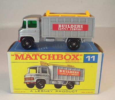 Matchbox Regular Wheels Nr. 11 D Scaffold Truck silver-gray BPW F2-Box 3#719