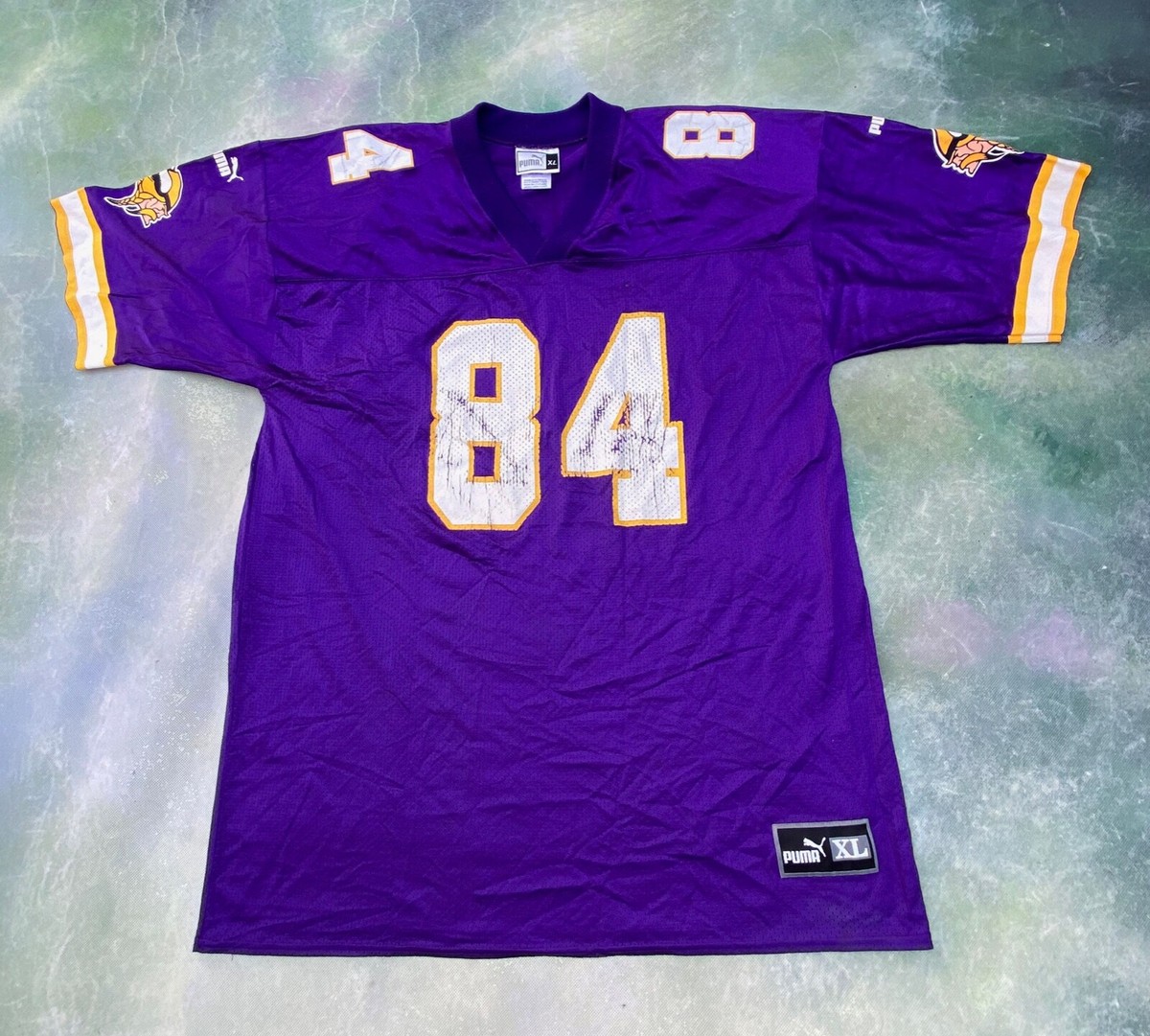 Vintage Puma NFL Minnesota Vikings Randy Moss #84 Jersey