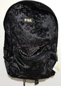 victoria secret black velvet backpack