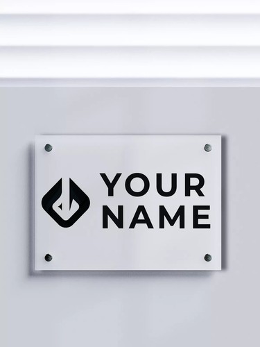 Custom ACM Business Logo Sign - Office Door Decor Modern Design - Corporate Sign - Picture 1 of 12