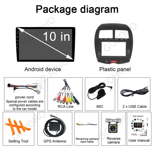 4+64GB Car Stereo Radio For Mitsubishi ASX 2010-2017 Android 13 Carplay GPS Navi - Picture 4 of 20