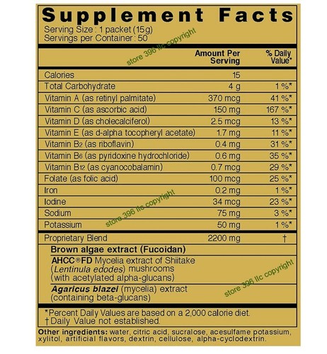 AUTHENTISCHE FUCOIDAN AHCC NATUR MEDIZIN FLÜSSIGKEIT 10 PAKETE HERGESTELLT IN JAPAN EXP 06/2026 - Bild 4 von 5