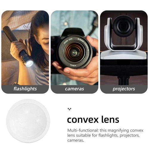 5 Pcs LED Focus Lens Flashlight Replacement Concave Convex Lenses - Picture 3 of 12