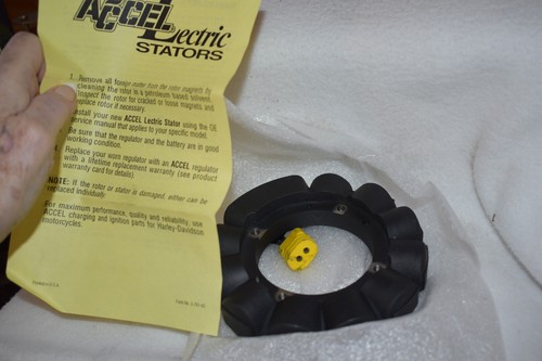 NOS ACCEL HARLEY DAVIDSON 22 AMP MOLDED STATOR PN 152103 - Picture 5 of 6