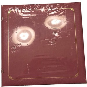 creative memories 12x12 dark red album open spine old style nip old style photo album