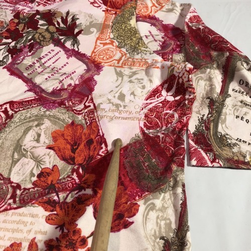 C.J Banks Shirt Women's 3X 3/4 Sleeve Floral Casual Classiccore Red Top - Picture 6 of 11