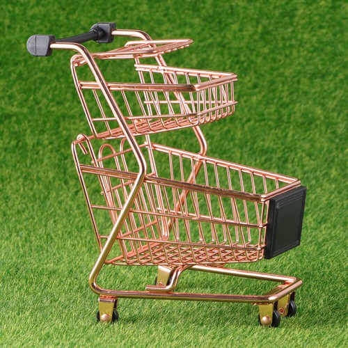 Chariot Jouets remises Enfants Maquillage Organisateur Shopping Chariot à Main Supermarché Chariot à Main