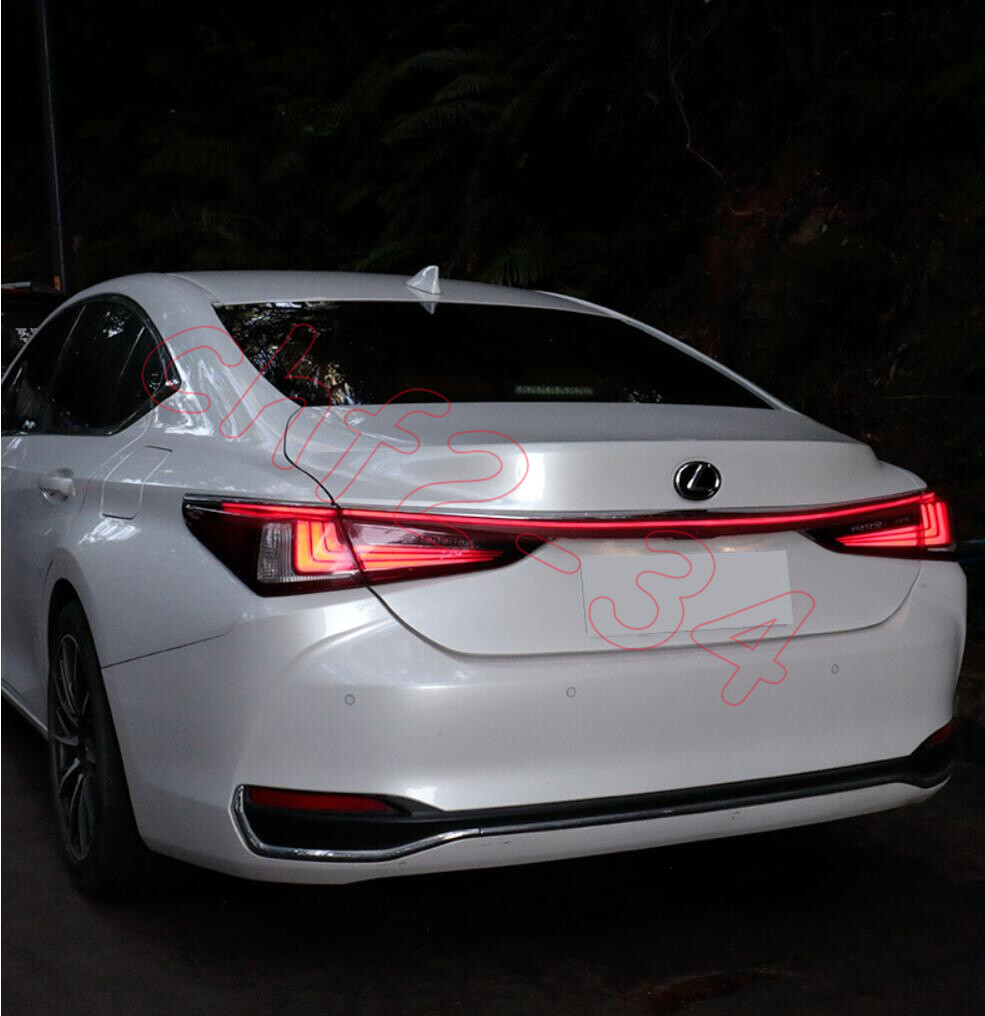 ABS Chrome Rear Door Trunk LED Tail Light Trim Fit For Lexus ES