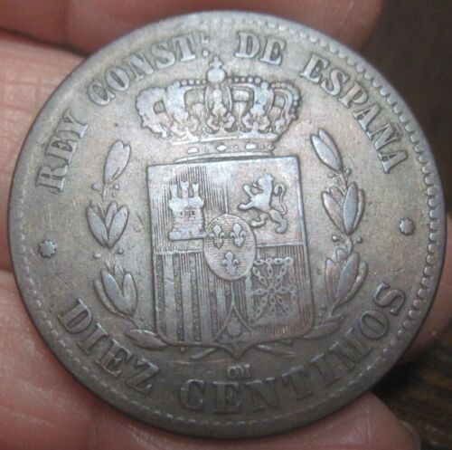 1878 (ESPAÑA-PUERTO RICO) DIEZ CENTIMOS (10 CENTIMOS) -COLONIAS- - Imagen 2 de 4