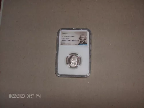 1999-S Jefferson Nickel Clad NGC PF70 Ultra Cameo "Portrait Label"