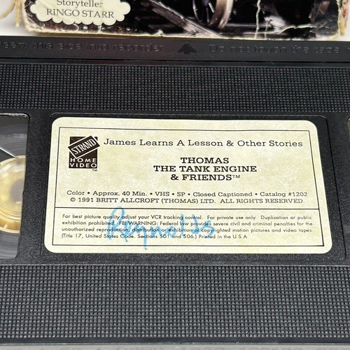 Thomas the Tank Engine Friends James Learns Lesson Stories VHS Video Tape Train - Picture 4 of 11