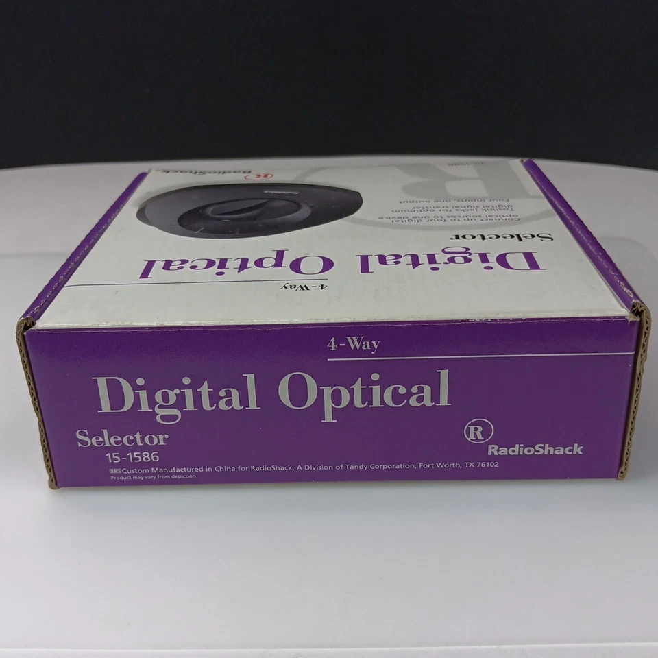 NEW RadioShack Toslink Digital Optical Selector 4 Inputs/ 1 Output  15-1586 - Image 4 of 4