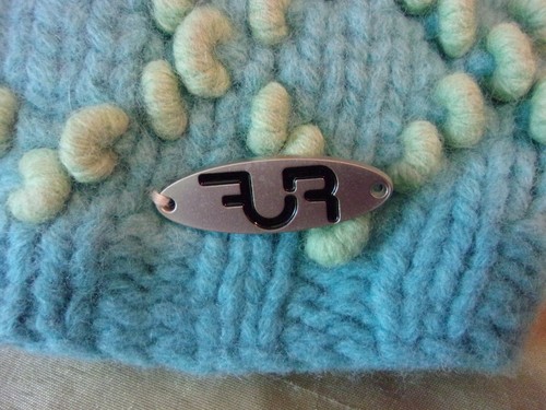 Berretto in maglia di lana foderato blu Turtle Fur Co. - Foto 3 di 5