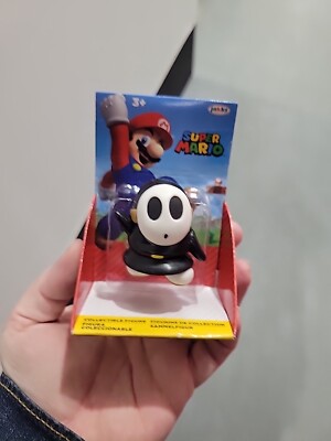 Super Mario Black Shy Guy 2.5  Figure World of Nintendo Jakks Pacific NEW
