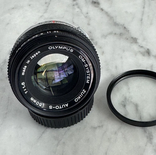 Olympus Zuiko Auto-S 50mm F1.8 OM Mount Lens For SLR/Mirrorless Cameras