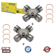 Premium Driveshaft Universal Joints Pair Front or Rear Moog 534G Greaseable