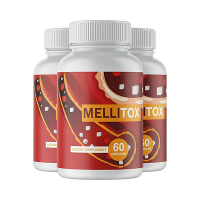3-Pack Mellitox Blood Support For Healthy Blood Sugar Levels - 180 Capsules