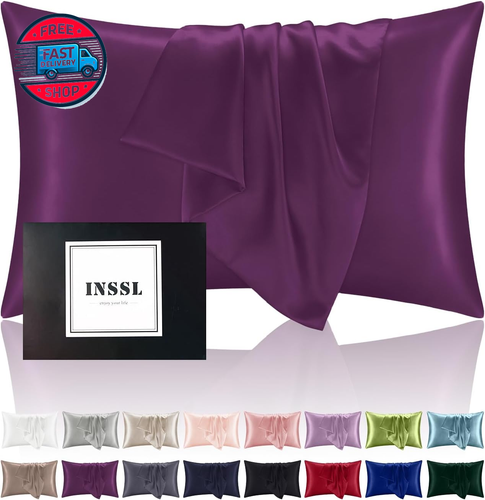 Mulberry Silk Pillowcase Fr Hair and Skin Health, Natural Silk Pillow Cov - Picture 8 of 12