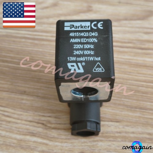 Nuovo ricambio per bobina elettrovalvola Parker 491514Q3 D4G 220-240V - Foto 4 di 7