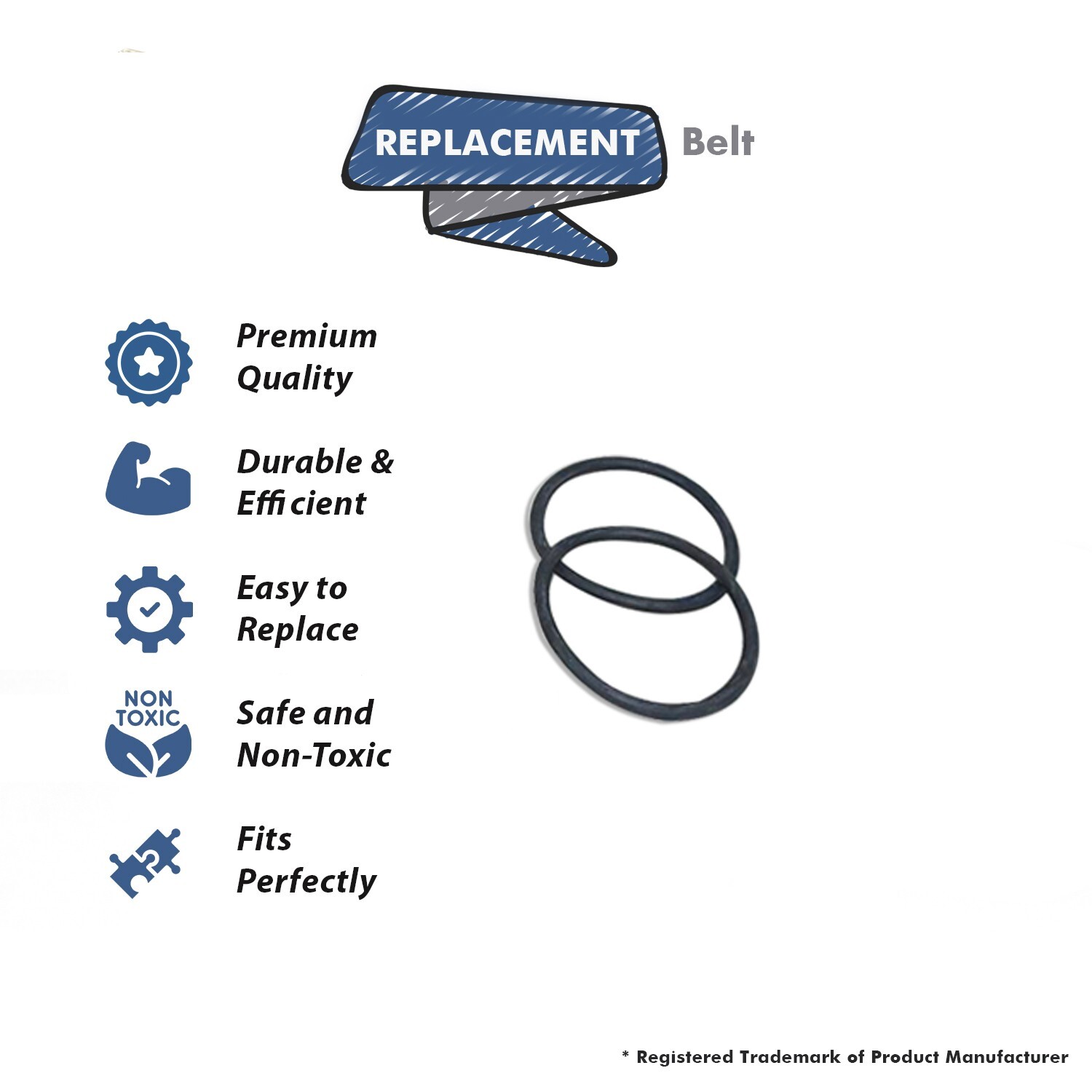 Fits For Sanitaire 66100 Upright Vacuum Belt 1 Pk 2 Belts eBay