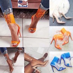 US-Women-Ankle-Strap-Lace-Up-Sandals-Ladies-Peep-Toe-High-Heels-Shoes-Party-Club