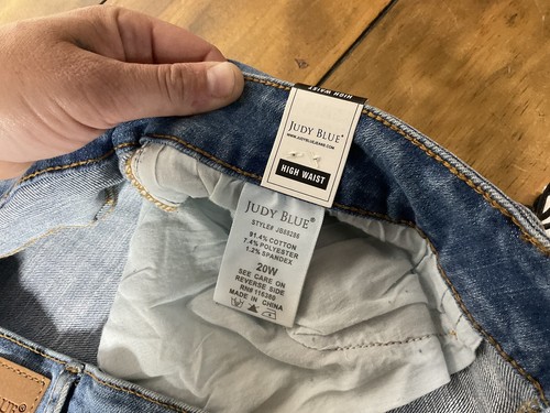 Judy Blue Rainbow Stitch High Rise Skinny Fit Plus Size 20W JB88286 NWT - Picture 9 of 14
