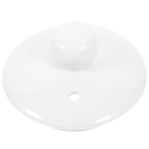 Tea Cup Lid Covers for Drinks Teapot Replacement White Ceramic Lids