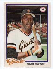 sharp corners, edges............1978 OPC Willie McCovey #185 crease free