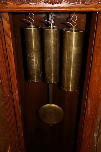 19th Century Tiffany & CO Oak 5 Musical 5 Gong Tall Case Grandfather Clock - Picture 15 of 24