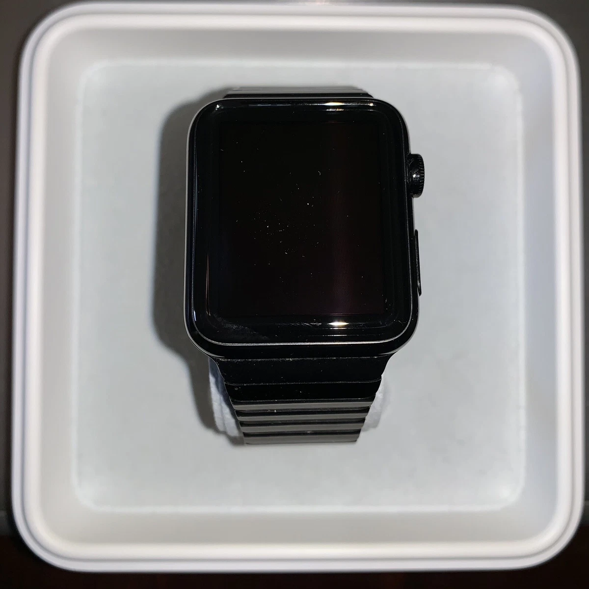 Apple 42mm space black link bracelet discount